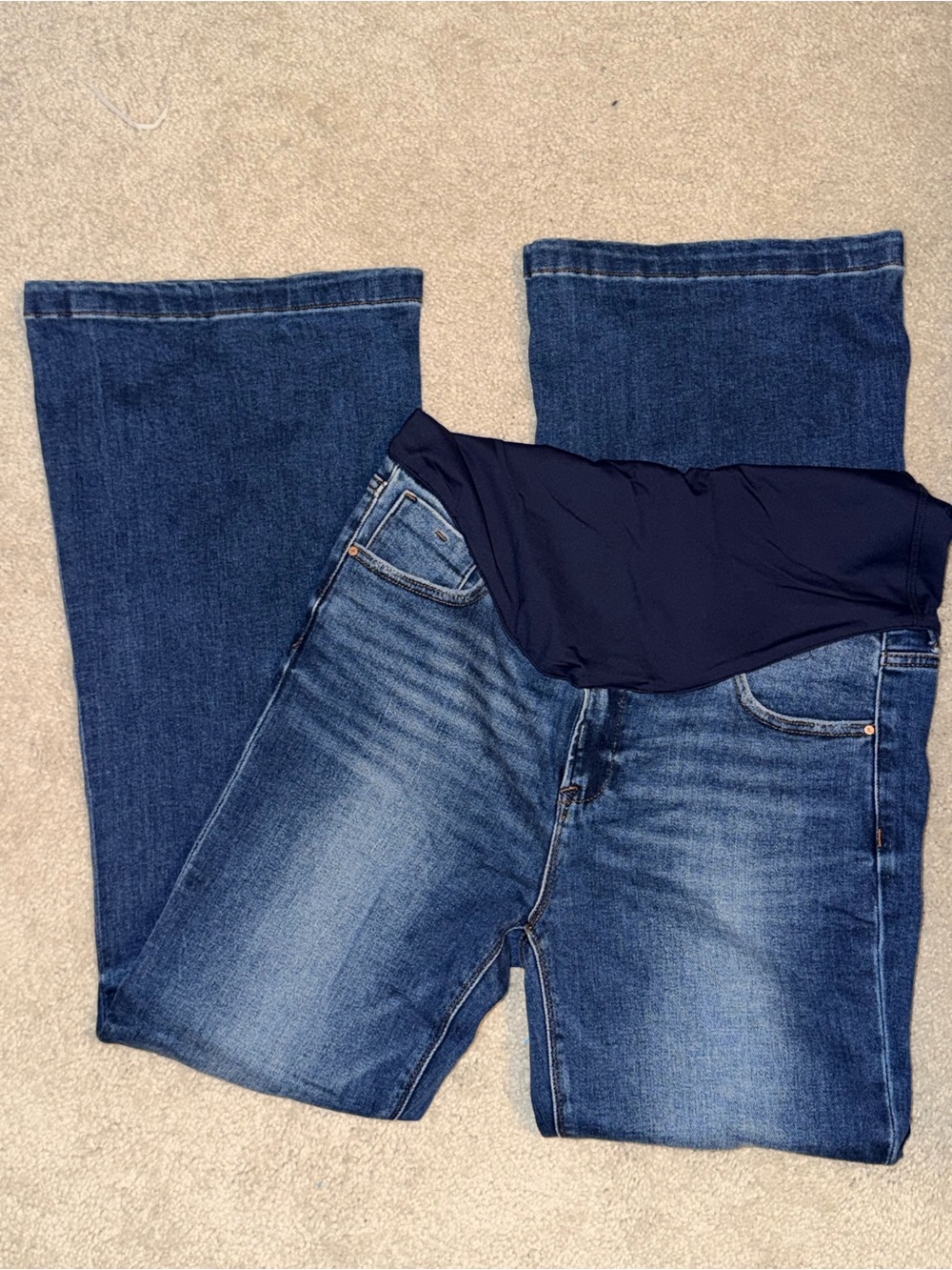Pinkblush Maternity Dark Blue Flared Jeans 32